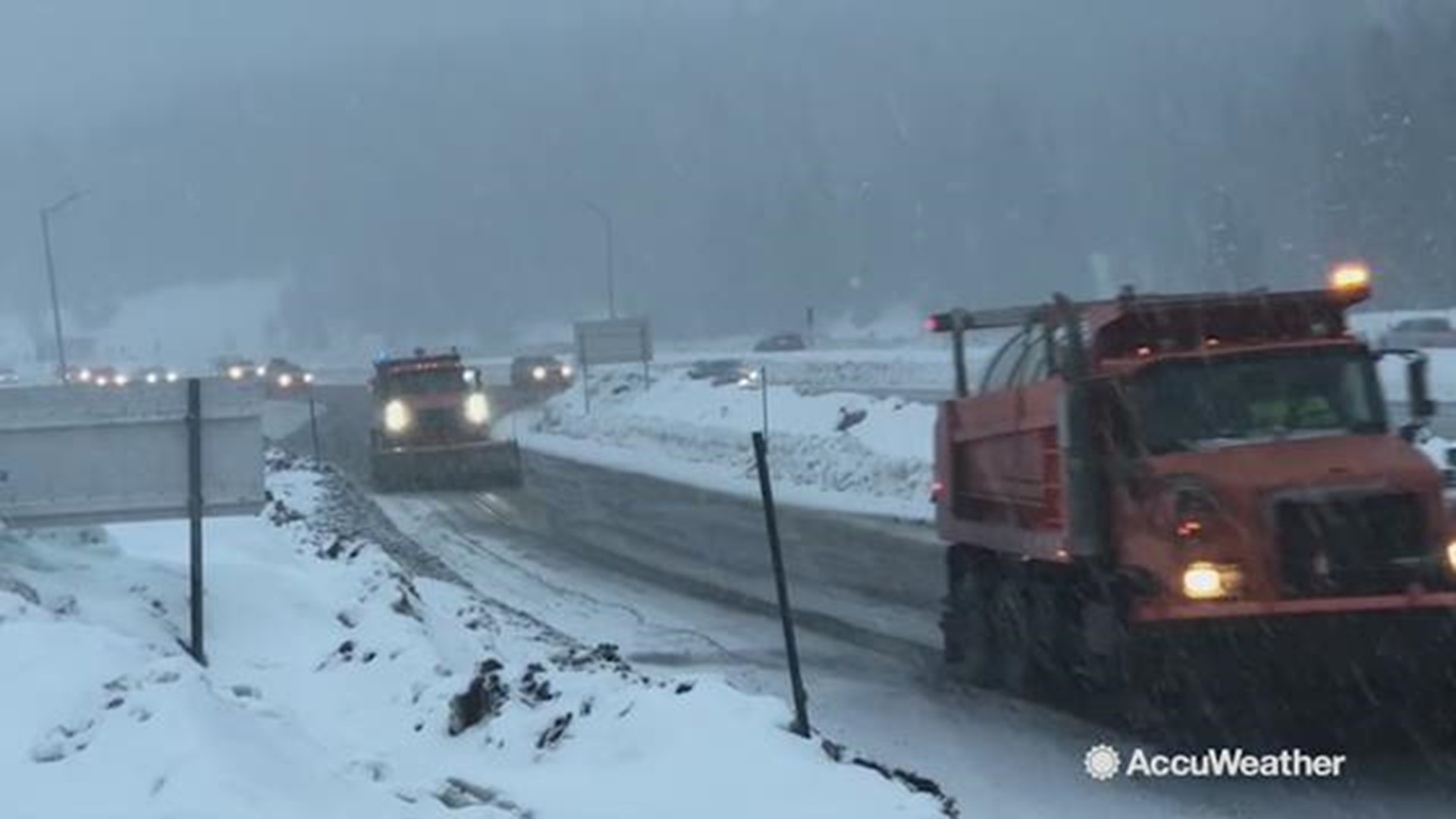 Vail Pass through Frisco, Colorado had snow squalls with 40-60 miles per hour on December 12th.