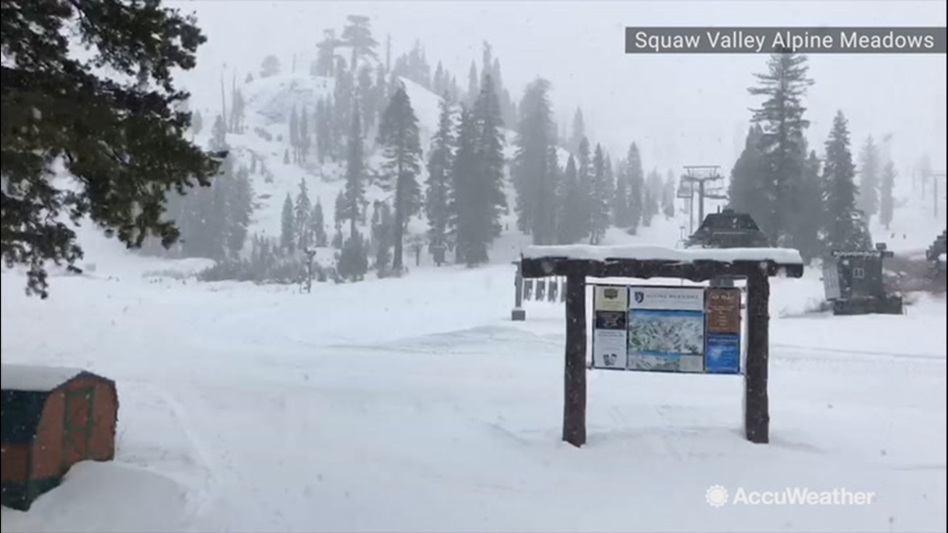 Another storm system moved into the Tahoe region this past weekend giving them 9 inches of snow overnight on the upper mountain at Squaw Valley in California.