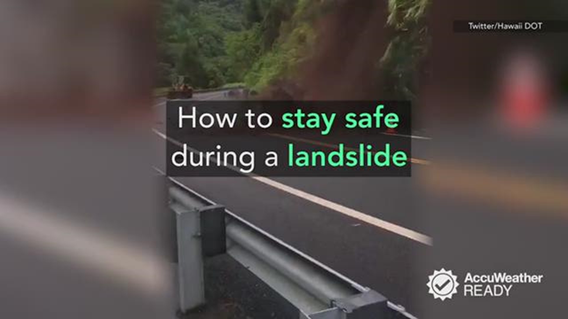 If you're ever faced with a potential landslide and are unable to evacuate, follow these tips to stay safe during the event.
