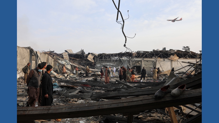 Rescue crews dig bodies out of the ruins of a Kabul hospital hit in an airstrike blamed on Pakistan | kens5.com
