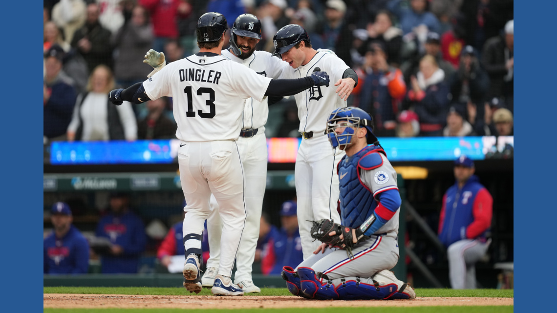 Dillon Dingler's 3-run homer, Keider Montero's efficient start help Tigers beat Rangers 5-1
