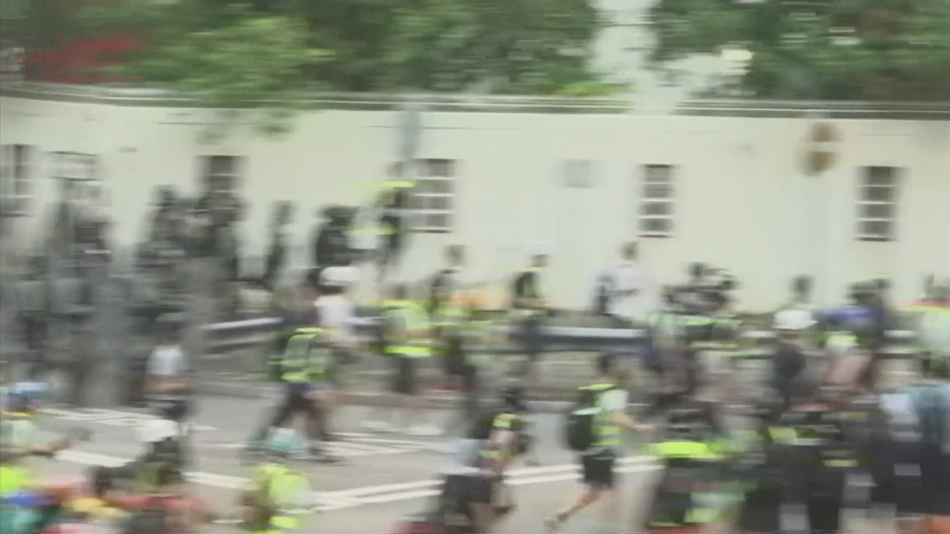 Clashes broke out between police and pro-democracy protesters in Hong Kong on Saturday as tensions boiled over on the city's streets. (August 24)