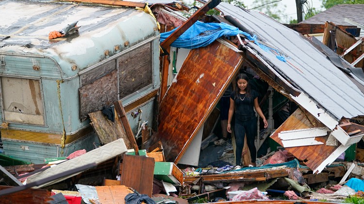 One killed as tornado hits south Texas near the Gulf coast, damaging dozens of homes
