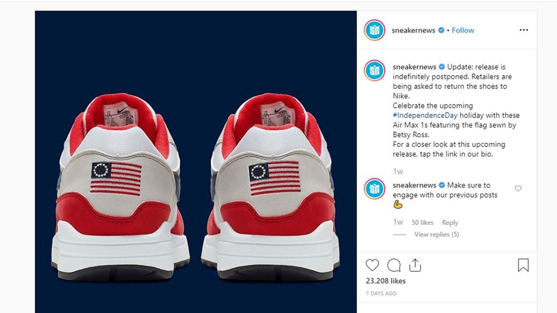 nike shoes with betsy ross flag