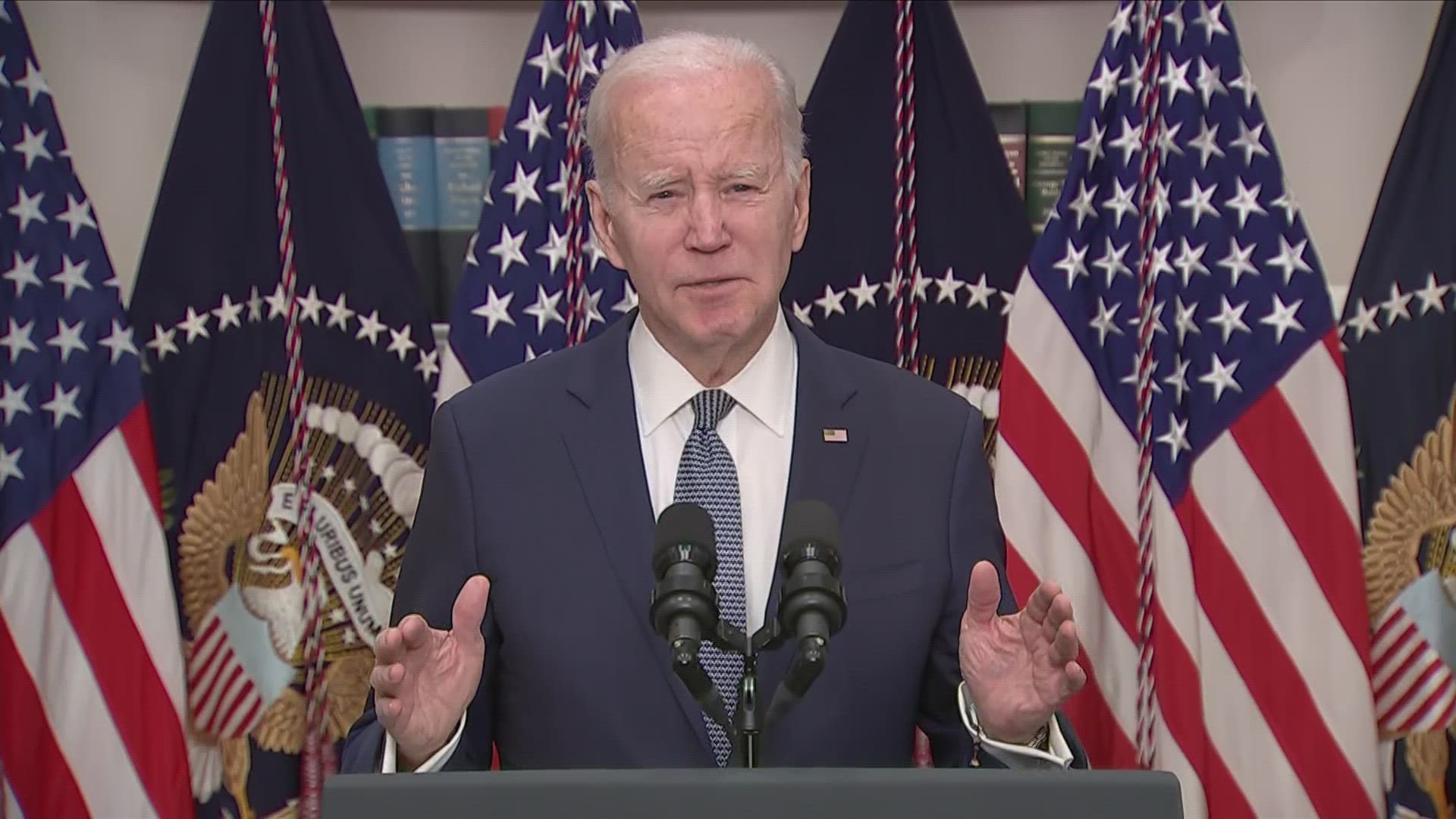 President Biden spoke Monday about the steps the U.S. is taking to stop a potential banking crisis after the historic failure of Silicon Valley Bank.