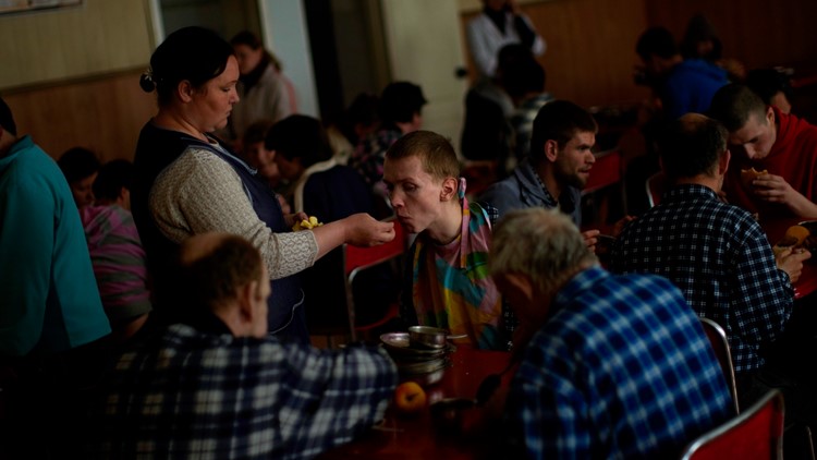Facility for disabled on Ukraine front line mulls evacuation