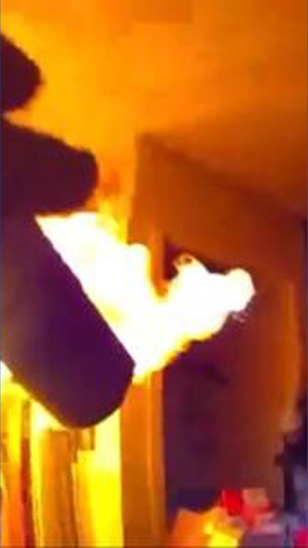 Bodycam video shows man igniting makeshift flamethrower at