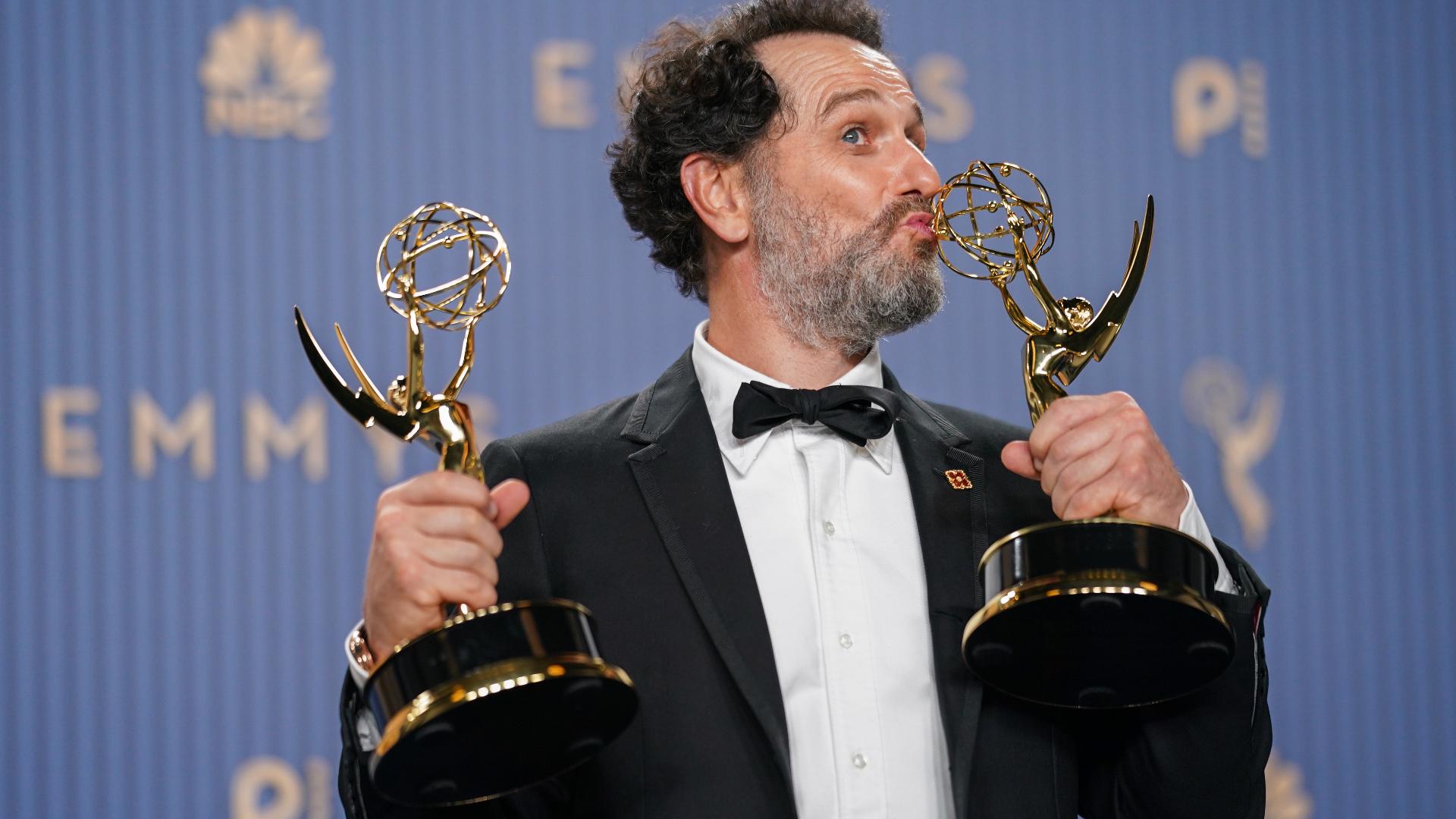 Running Rabbit Poses Recapping the biggest moments from the 2026 Emmys, including historic ...