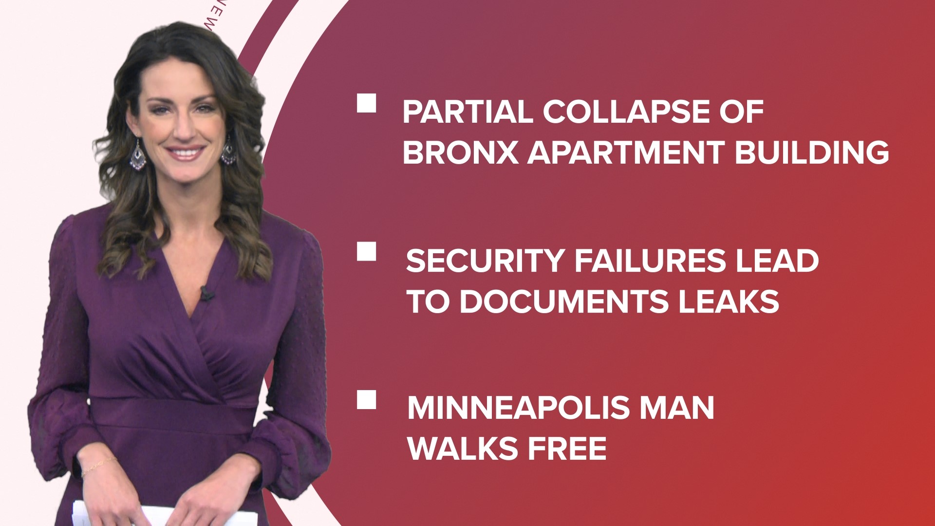 A look at what is happening in the news from a partial building collapse in the Bronx to a Minneapolis man free after 20 years and 2023's top Google searches.