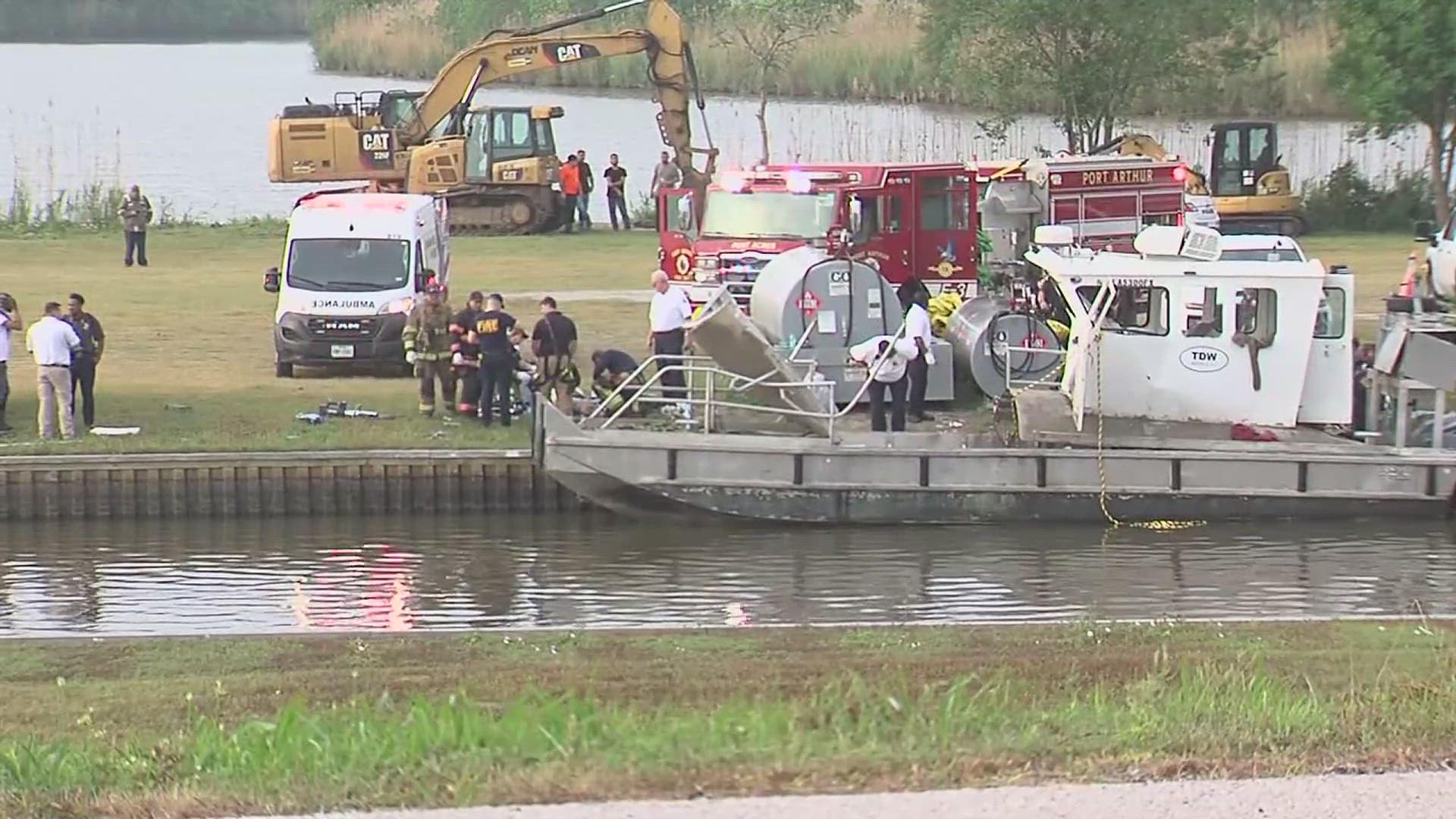 The boat explosion was reported at 7 a.m. Wednesday morning along west Texas Highway 73.