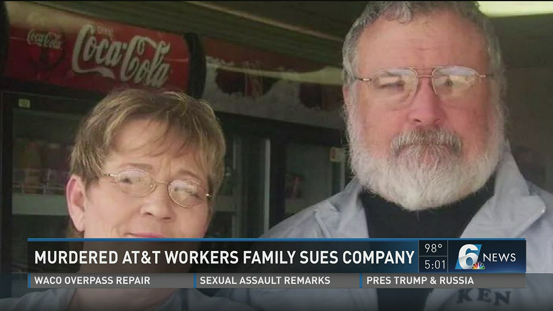 The family of the 61-year-old Waco AT&T worker brutally murdered is suing the company.