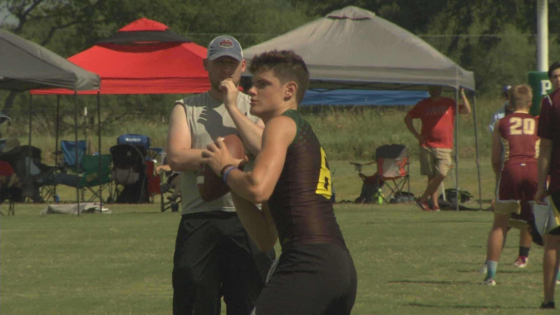 The first football event in Texas this summer was at Waco's Parkview Christian Academy on Saturday.