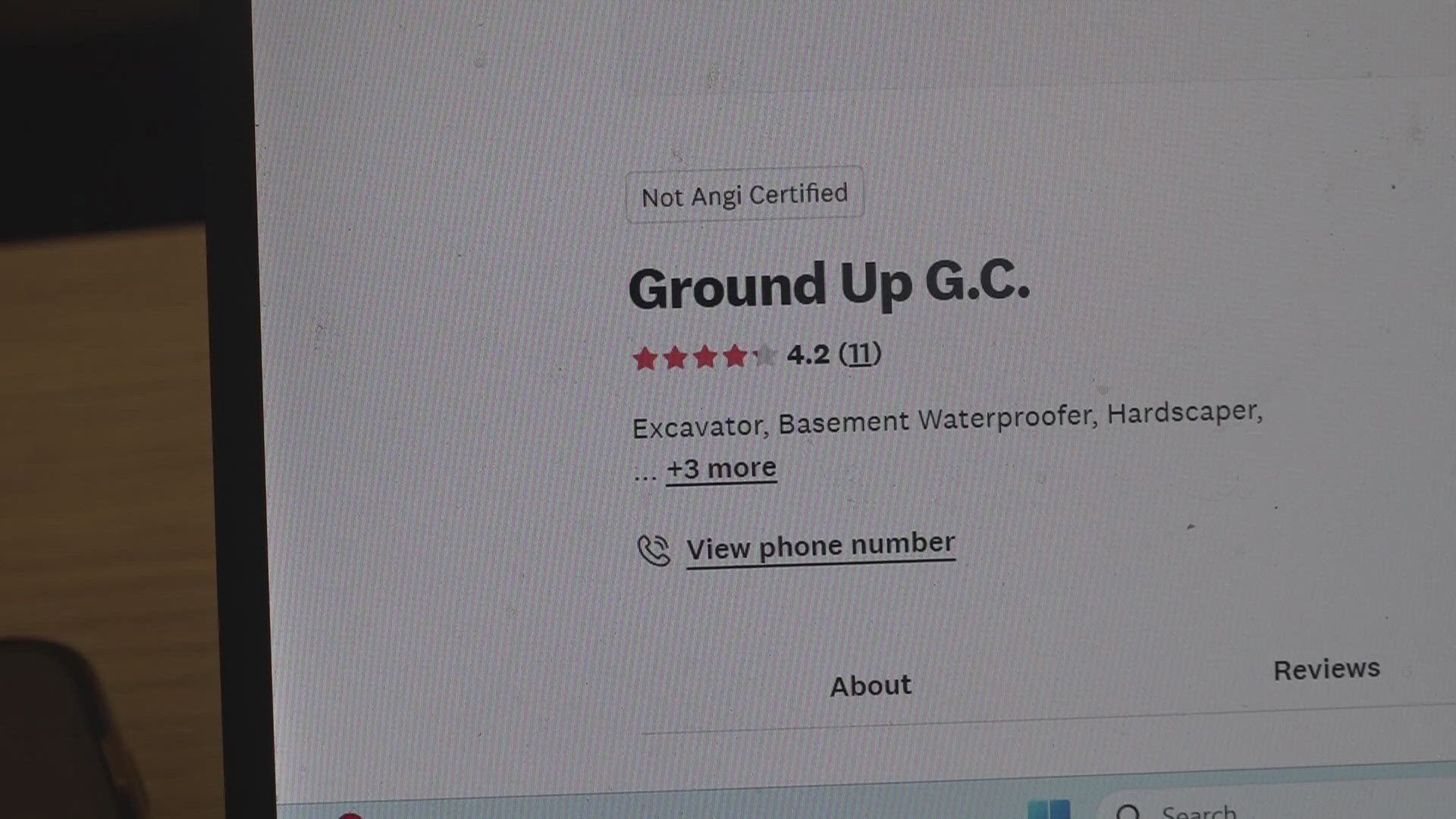 After 6 News contacted Angi's, they said they have blocked Ground Up GC from doing business on their platform.