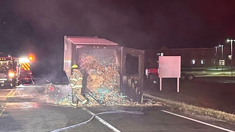 'The end of days' | Girl Scout Cookies catch fire after semi-truck crash in Kentucky