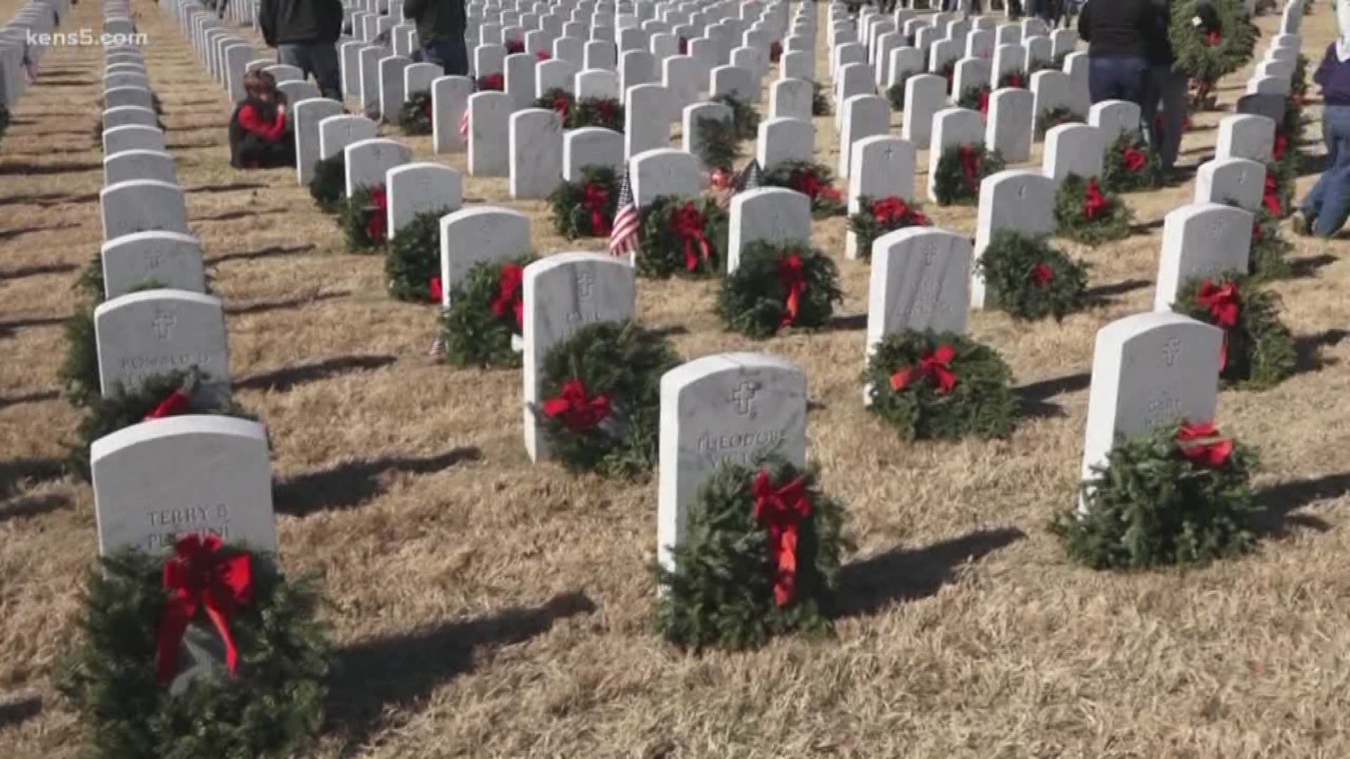 An event 12 years in the making. Wreaths Across America continued its campaign today by donating wreaths in tribute of Veterans laid to rest at cemeteries across America, including at Fort Sam Houston. The tradition began in 2006 and is now in its 13th ye
