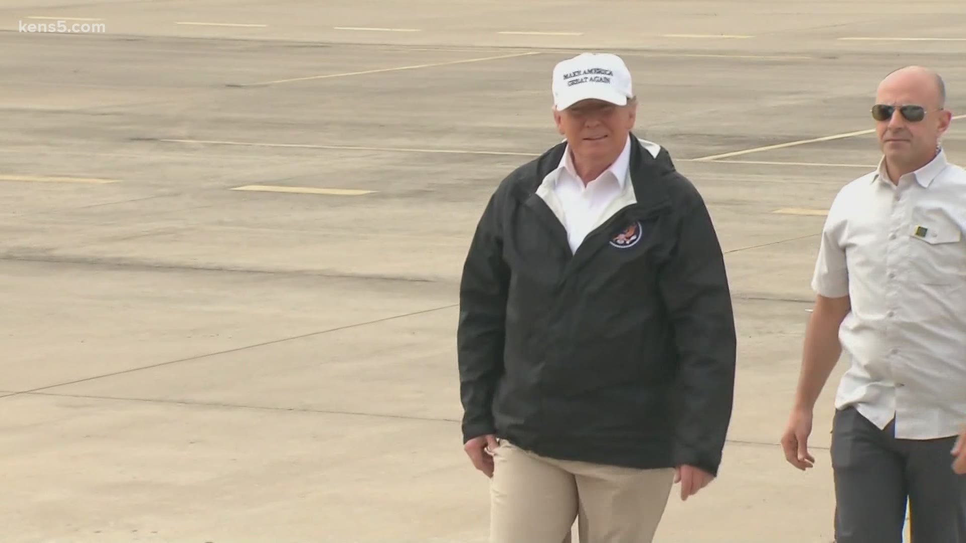 President Donald Trump made a stop in South Texas to mark the completion of a segment of the border wall.
