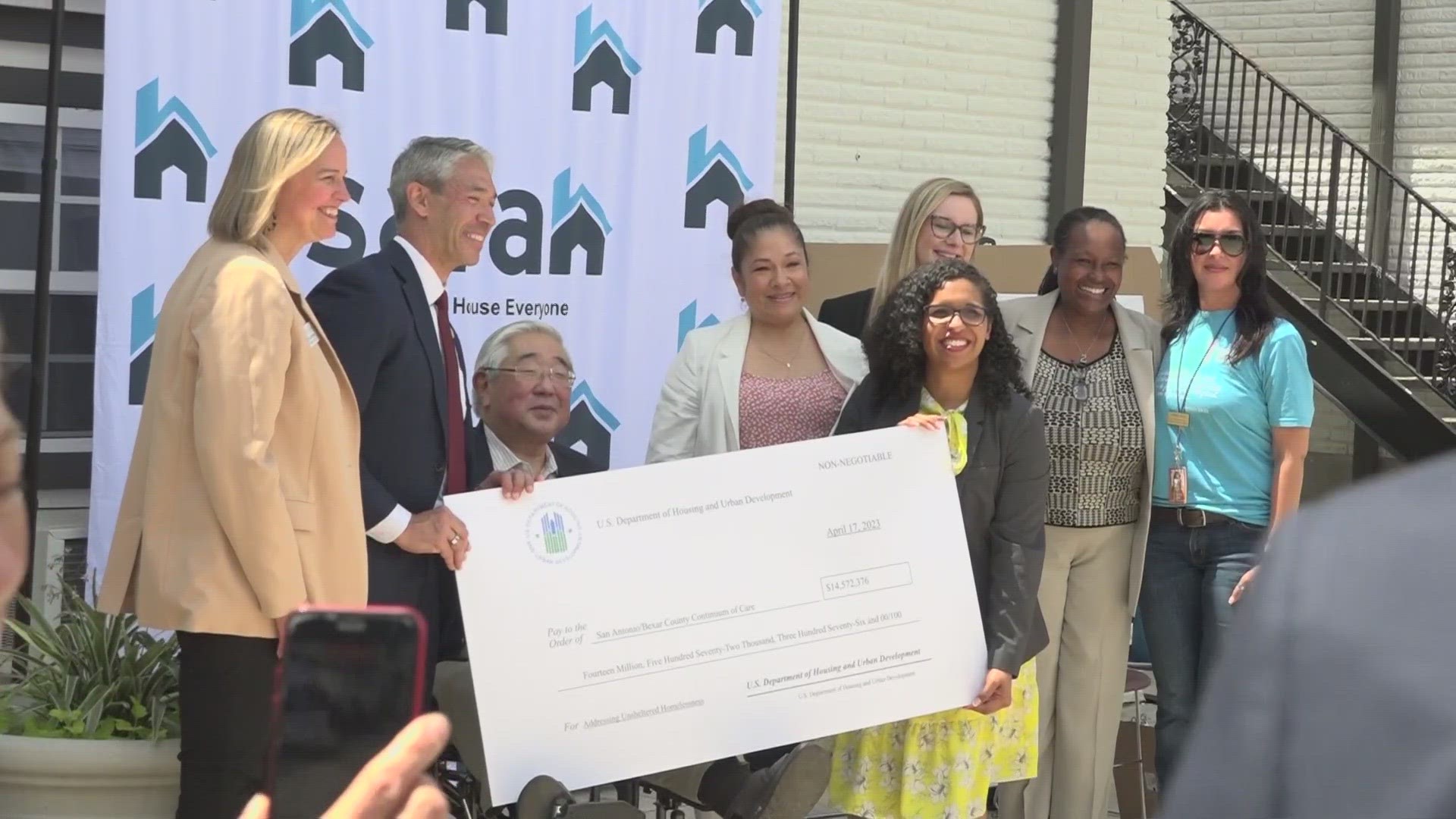 The city and Bexar County will get $14.5 million from HUD to help people experiencing chronic homelessness.