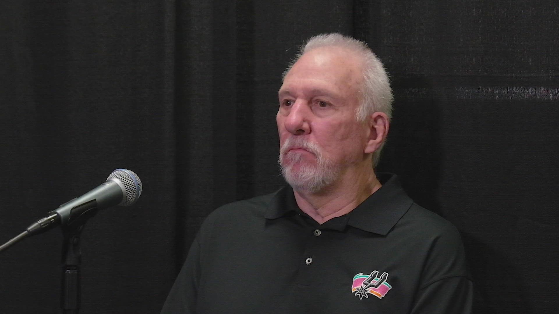 Pop didn't set a minutes restriction for his star point guard, but said he probably wouldn't play 30 minutes tonight.