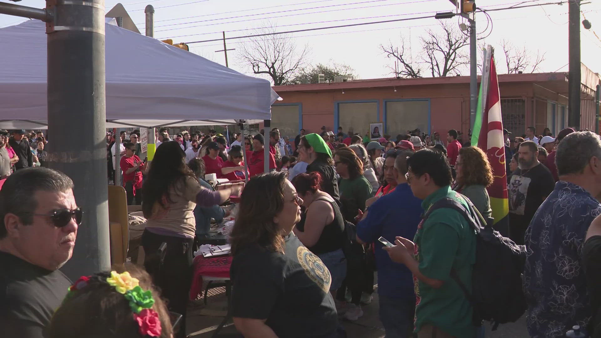 Hundreds marched in San Antonio to celebrate César Chávez, emphasizing the ongoing relevance of farmworker justice and equal rights.