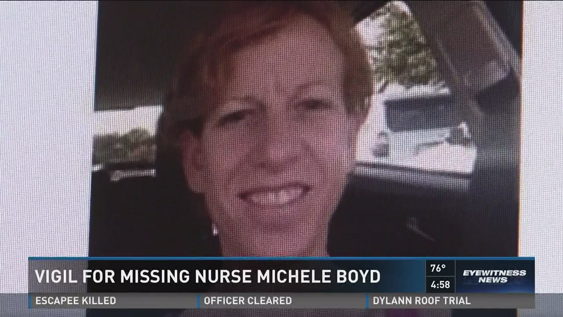 Vigil for missing nurse Michele Boyd