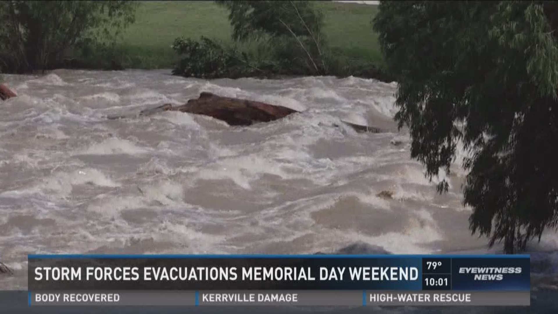 Storm forces evacuations Memorial Day weekend