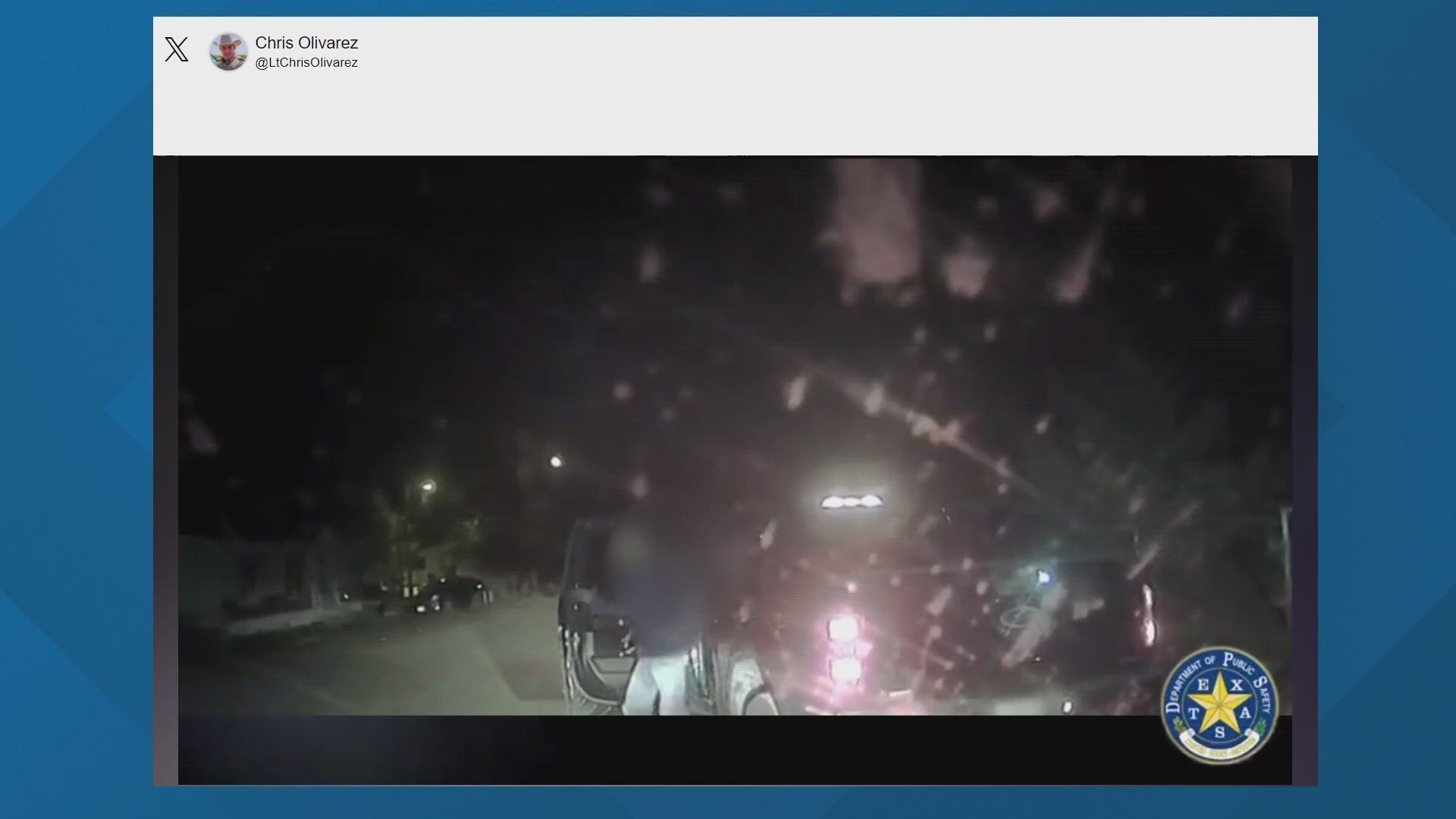 New video shared by Texas DPS shows the moments Alex Smith was pulled over northwest of Bexar County.
