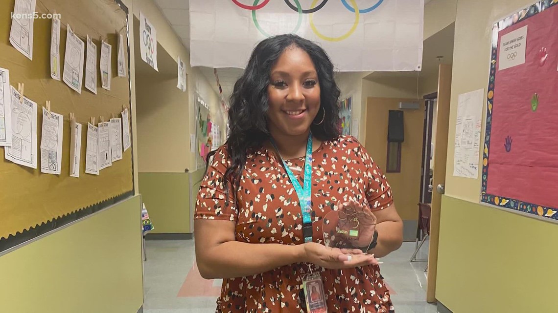 Teacher Terrena Bernal wins KENS 5 EXCEL Award for Southside ISD