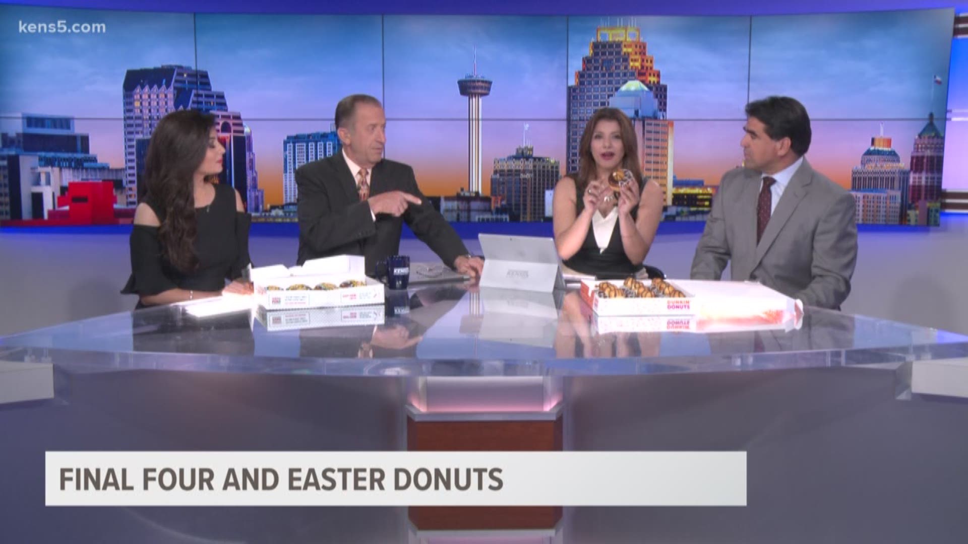 Dunkin' Donuts have Final Four donuts and Krispy Kreme offers a special Easter donut.