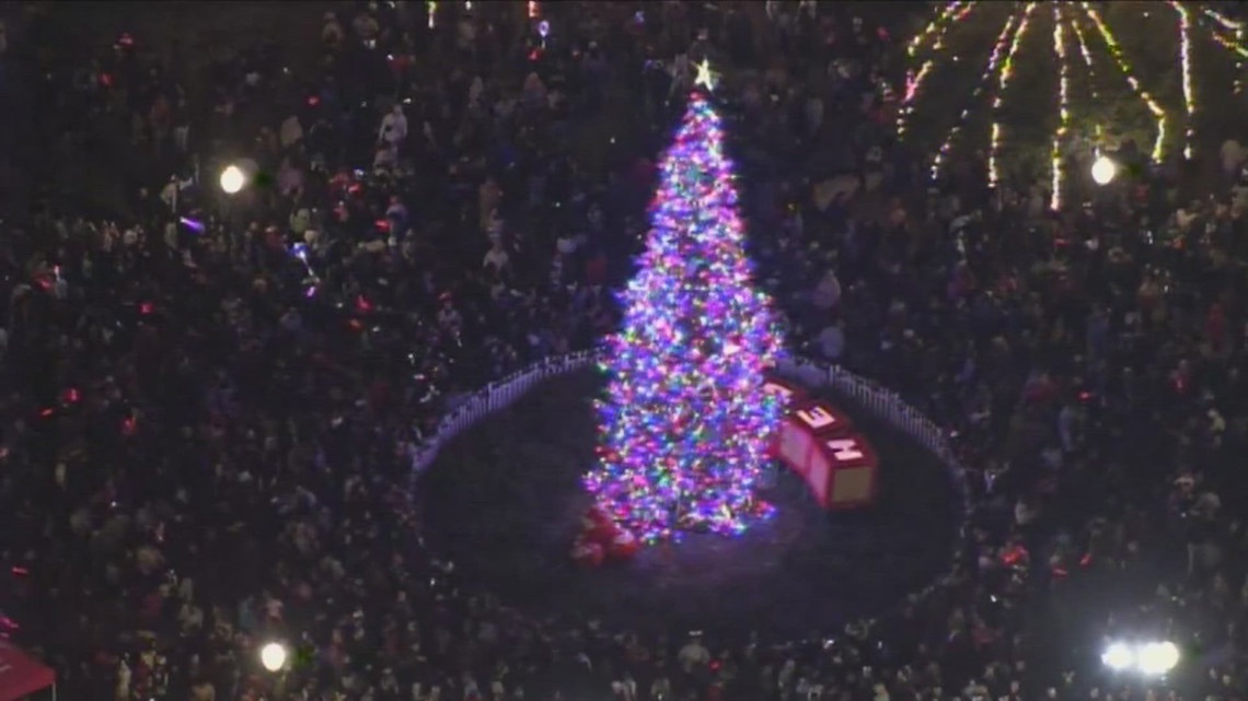 Travis Park Christmas tree will be lit up Friday night | kens5.com