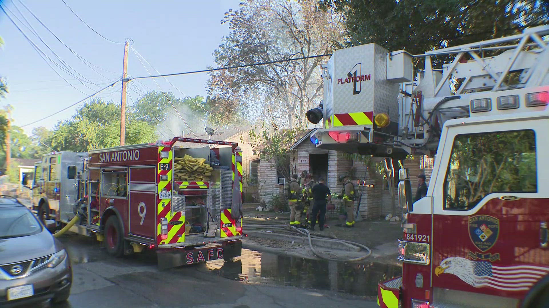 It is unclear at this time what caused the fire or if there are any reported injuries.