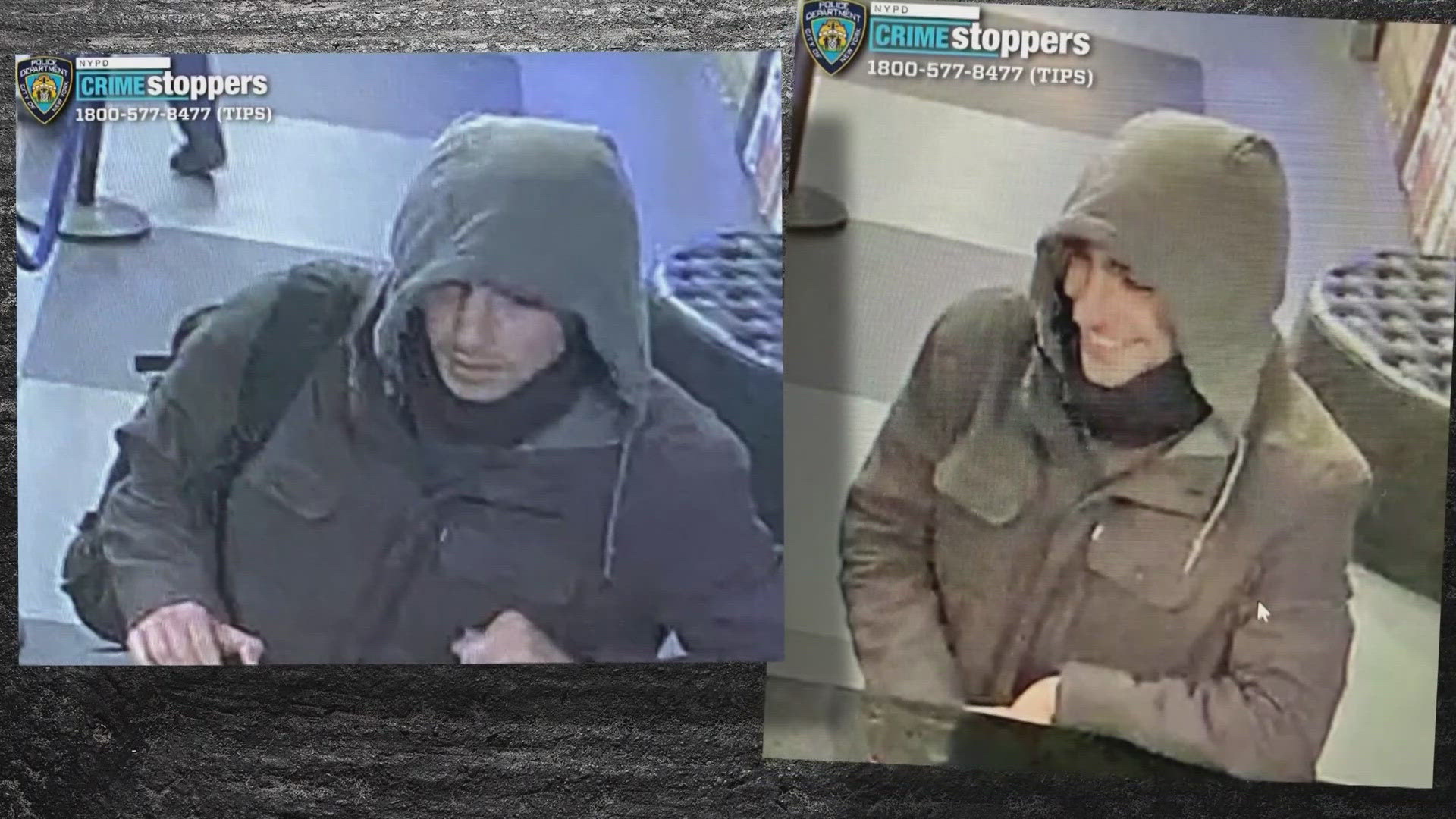 NYPD has released two images of a man wanted for questioning.