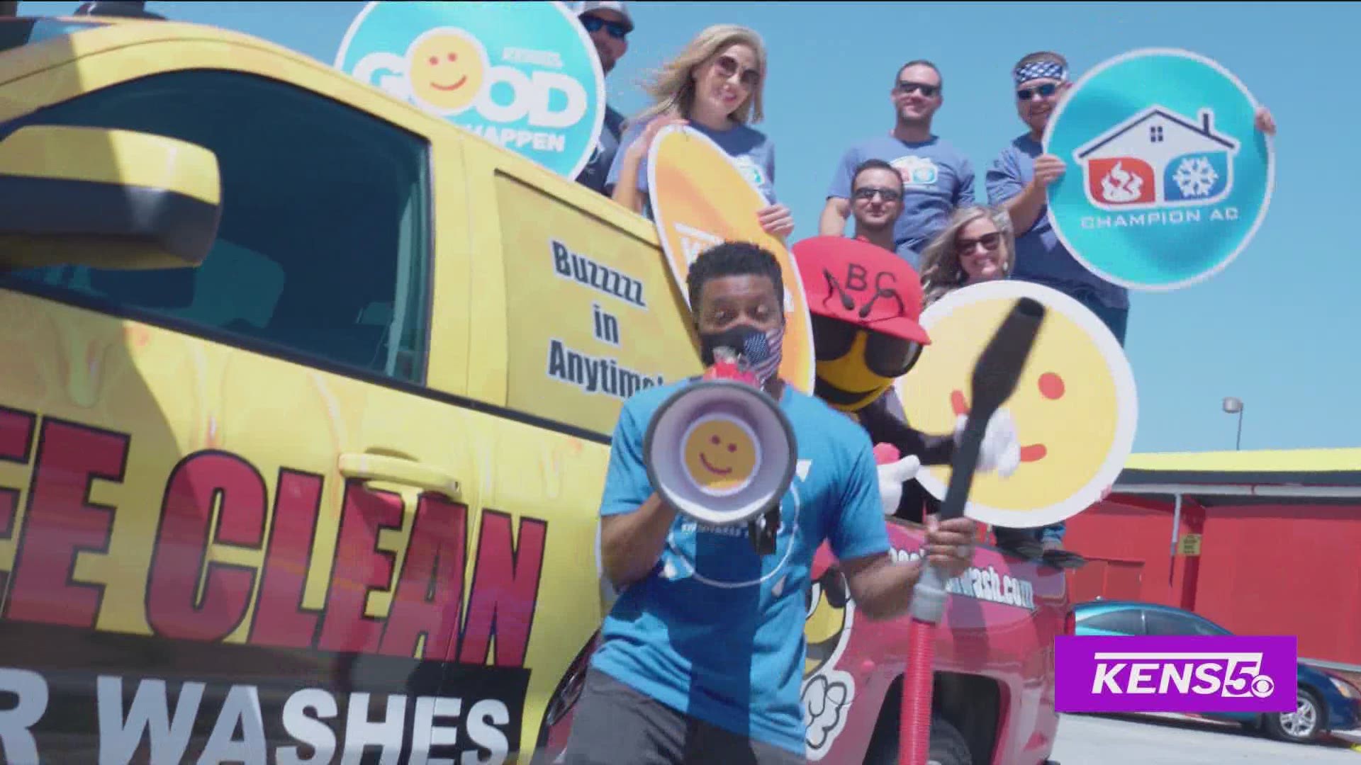 The Kindness Crew was feeling extra bubbly and decided to spread the love one car at a time. Check it out!