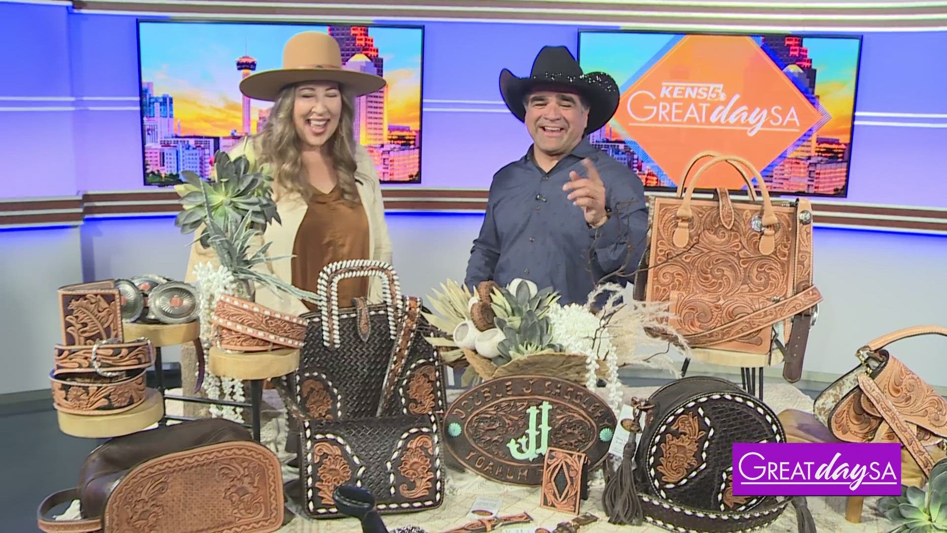 Today's Great Day Market features Rhinestone Cowgirl & Double J Saddlery.