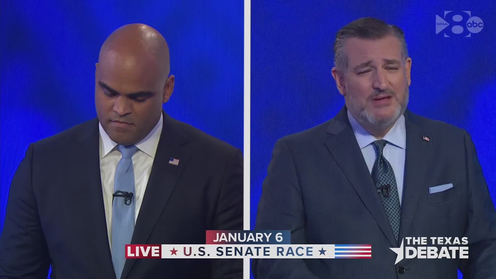 Democratic Congressman Colin Allred aims to unseat Republican incumbent  Senator Ted Cruz.