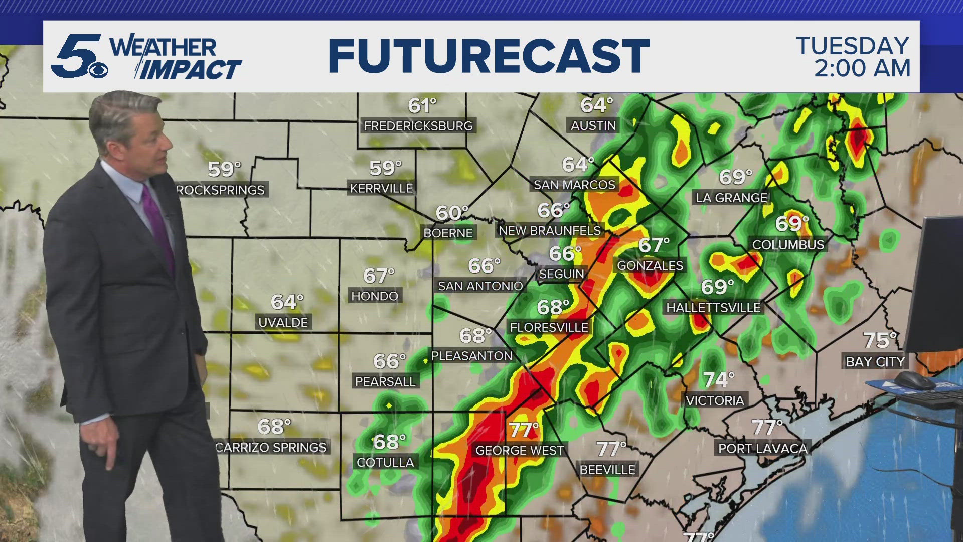 The rain will clear up for Election Day before chances return again by the end of the week.