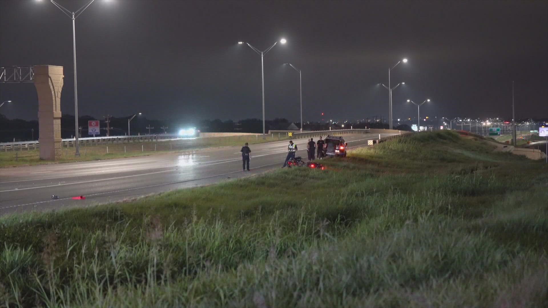 When police arrived on the scene, they found the motorcyclist dead in the median.