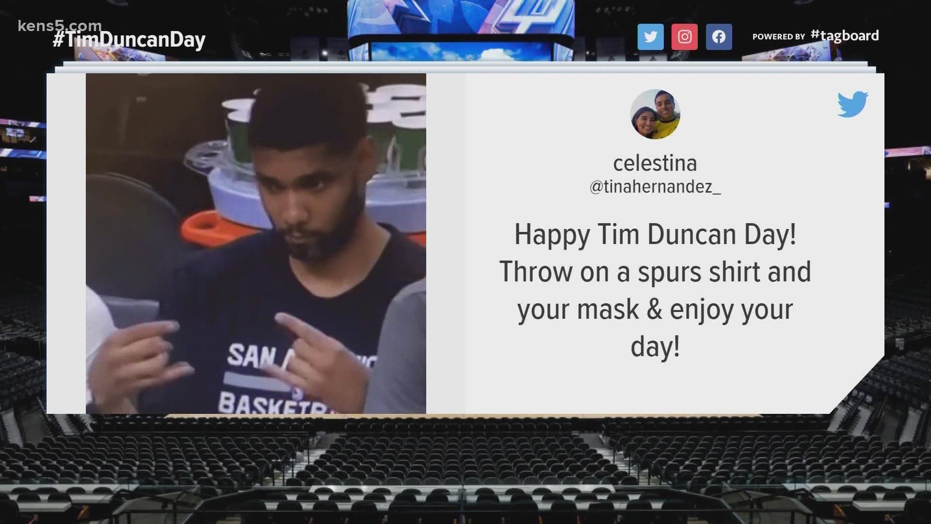 A week after Tim Duncan announced his retirement from basketball in 2016, then-mayor Ivy Taylor declared July 21 Tim Duncan Day in San Antonio.
