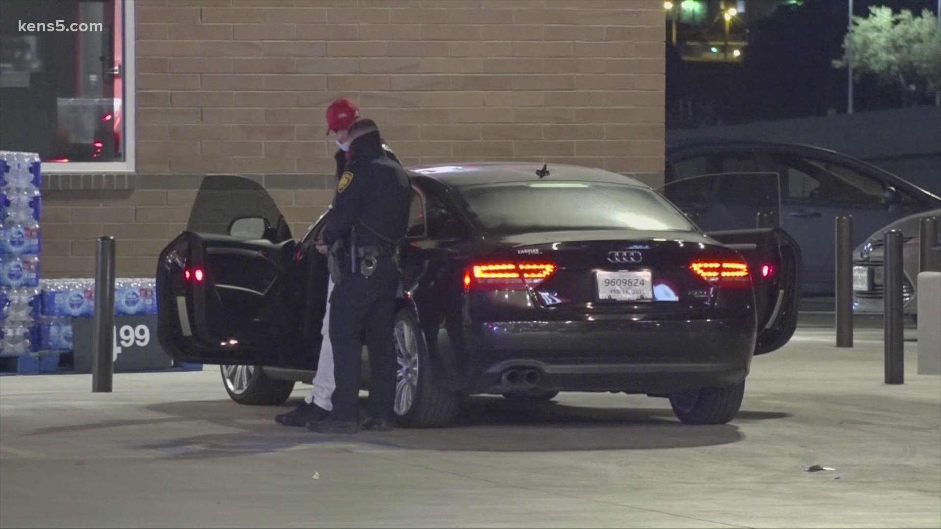 A man's car was stolen, then the men who stole the car returned, demanding money, the San Antonio Police Department said.