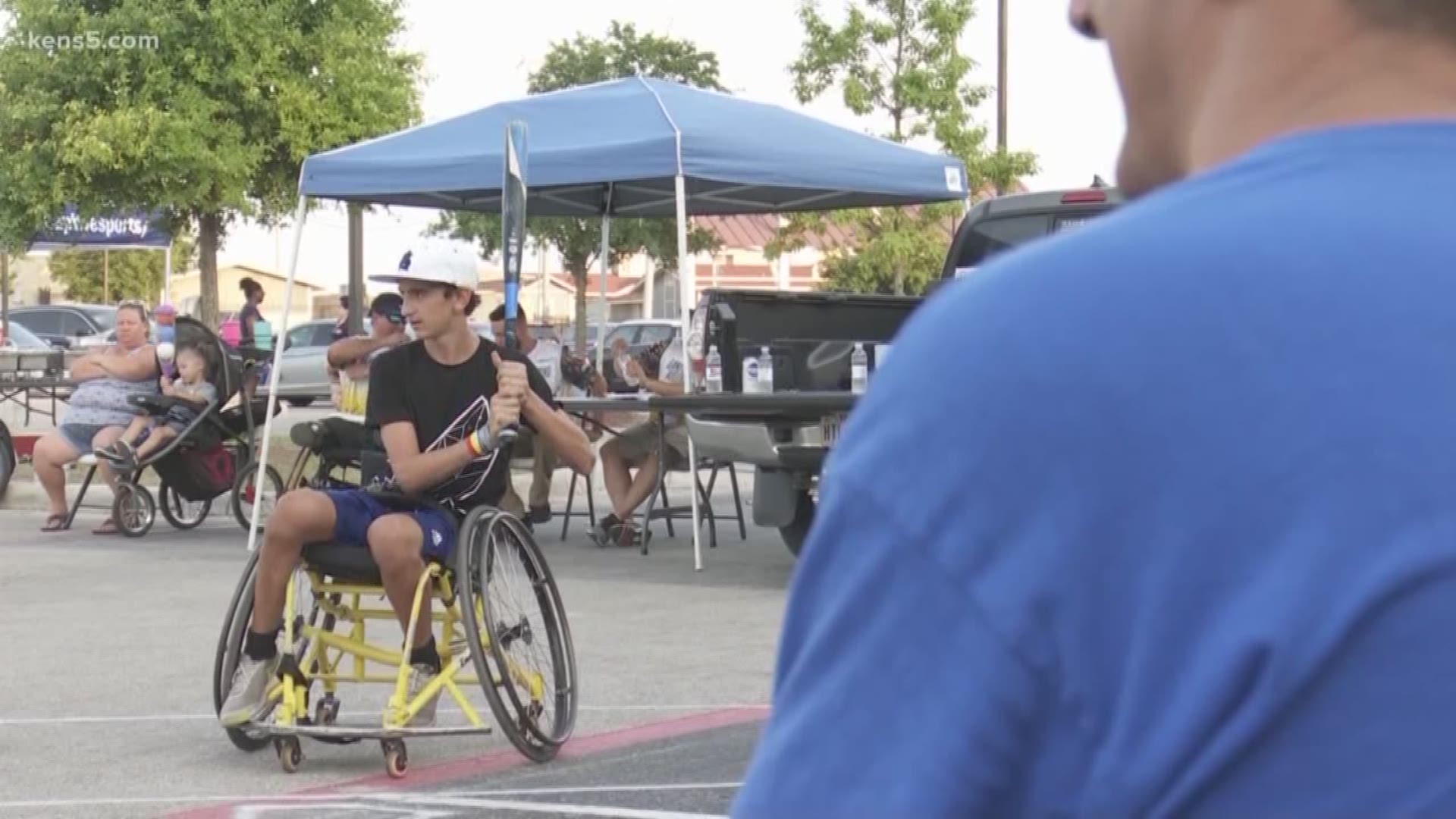 Wheelchair softball home run derby