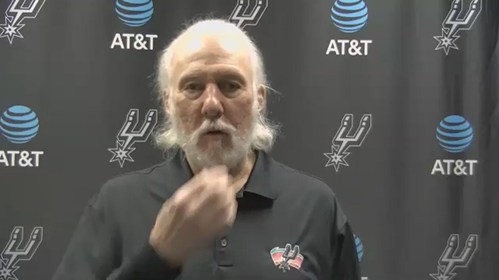 Popovich spoke about the impact fans have and a variety of other topics before the Spurs took on Orlando.