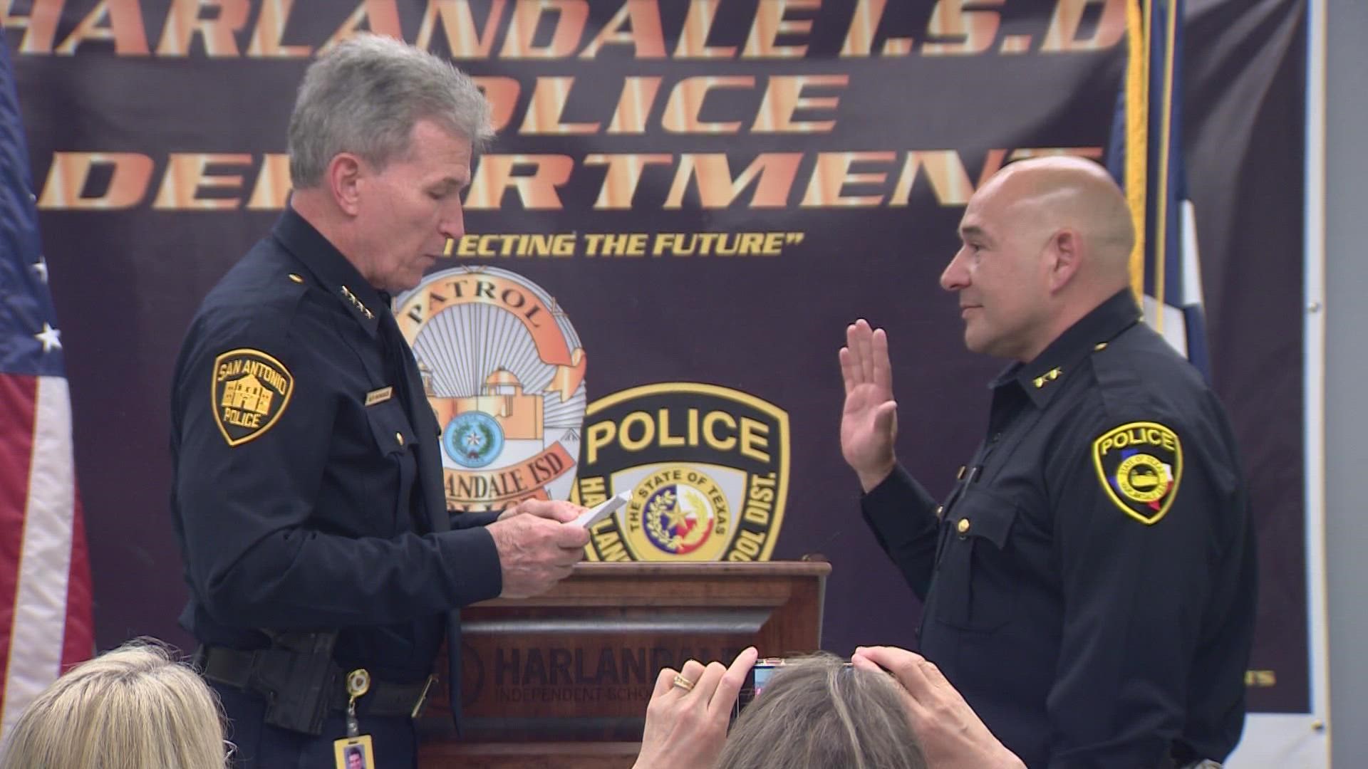 Harlandale ISD Welcomes New Police Chief In Front Of San Antonio 