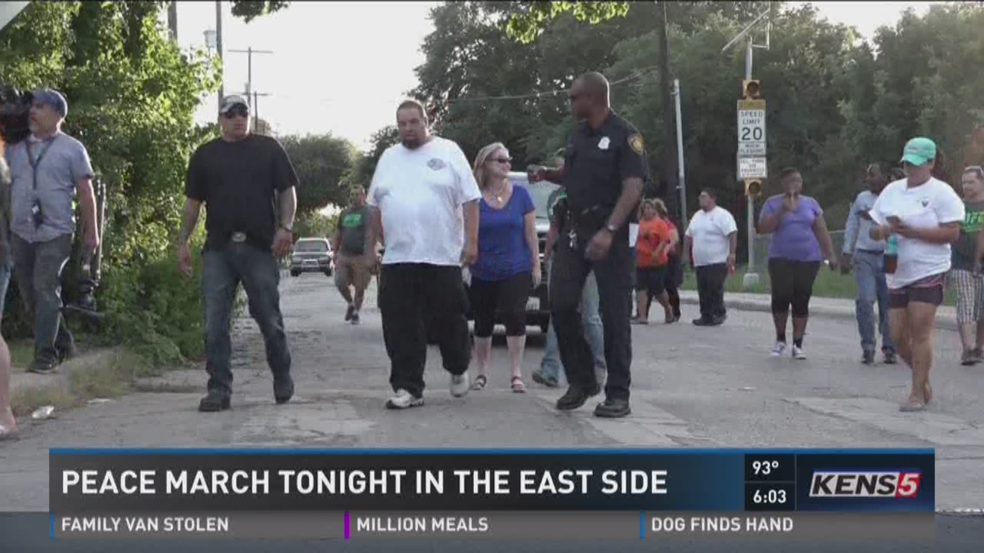 Peace march Friday night on east side