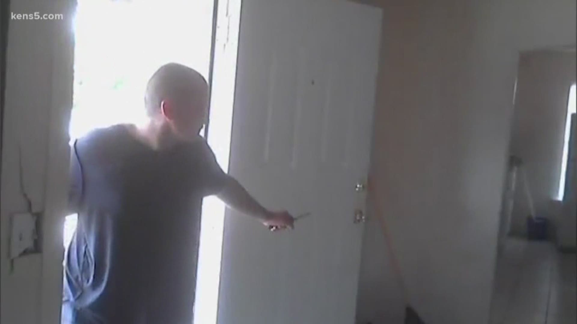 Home security video caught a man armed with a knife breaking into a southeast home in broad daylight.