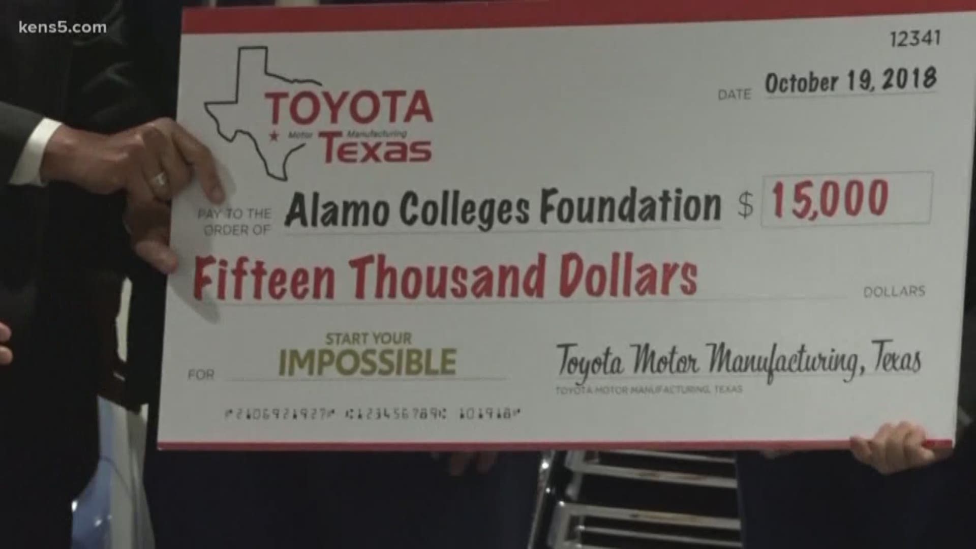Toyota celebrated 15 years in San Antonio on Friday by honoring the community they reside in.