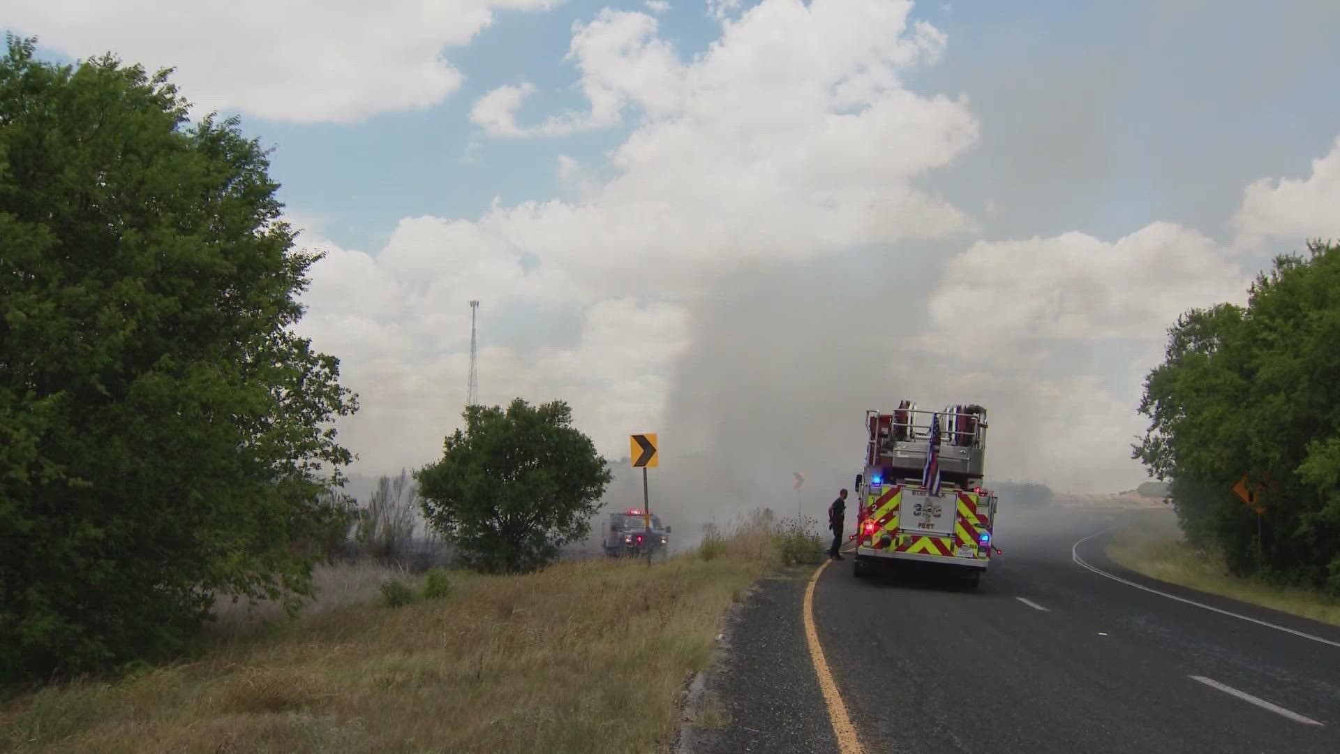 Firefighters say even sparklers can cause a blaze that quickly takes out a large chunk of land.