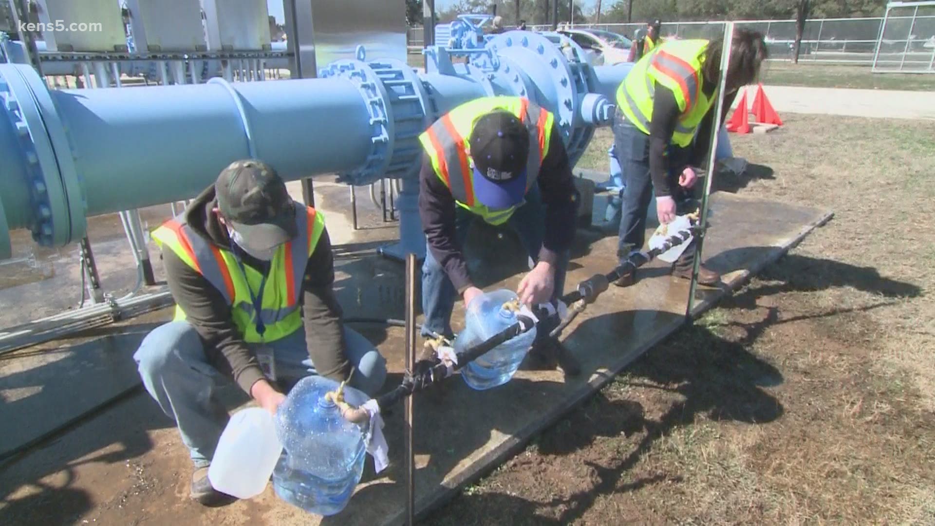 SAWS launched seven water distribution sites for people in San Antonio without water.