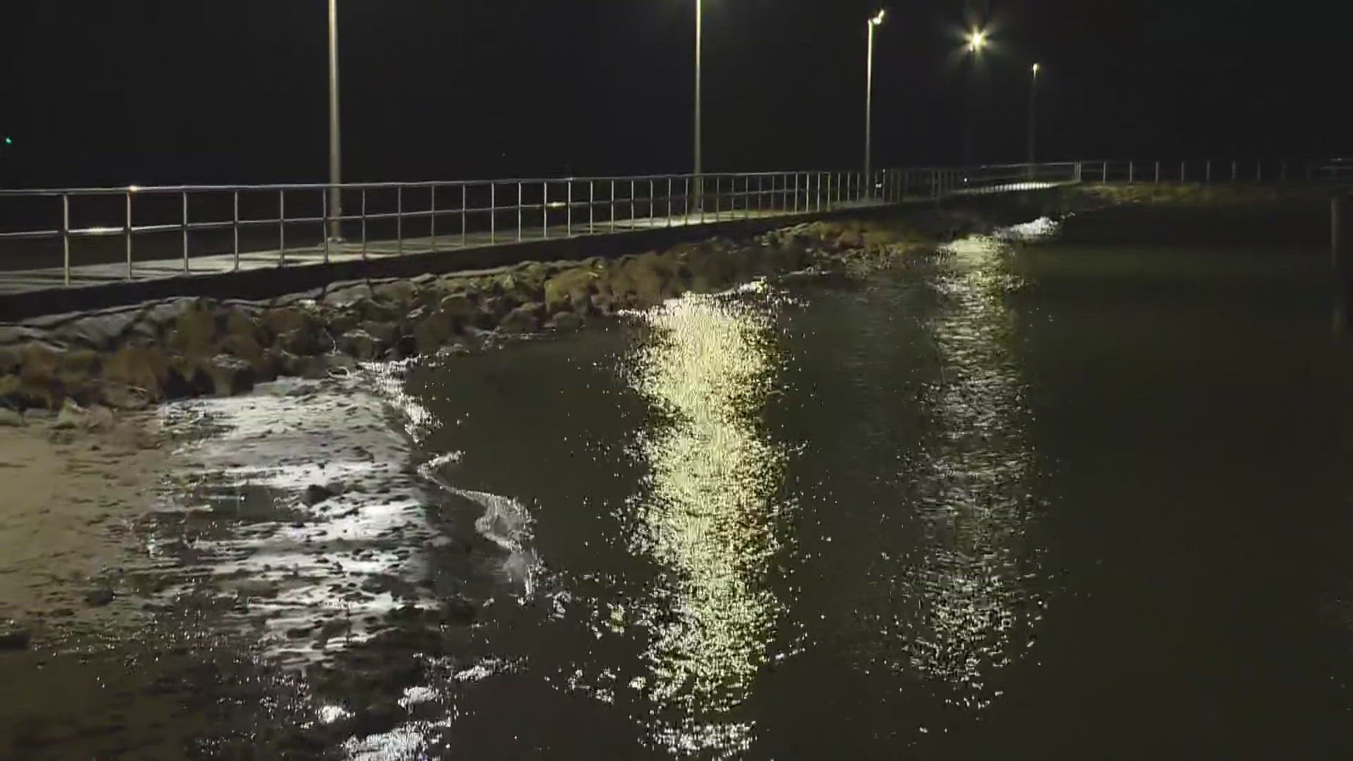 Meteorologist Jeremy Baker reports live from Rockport, Texas, after Hurricane Beryl made landfall early Monday morning.