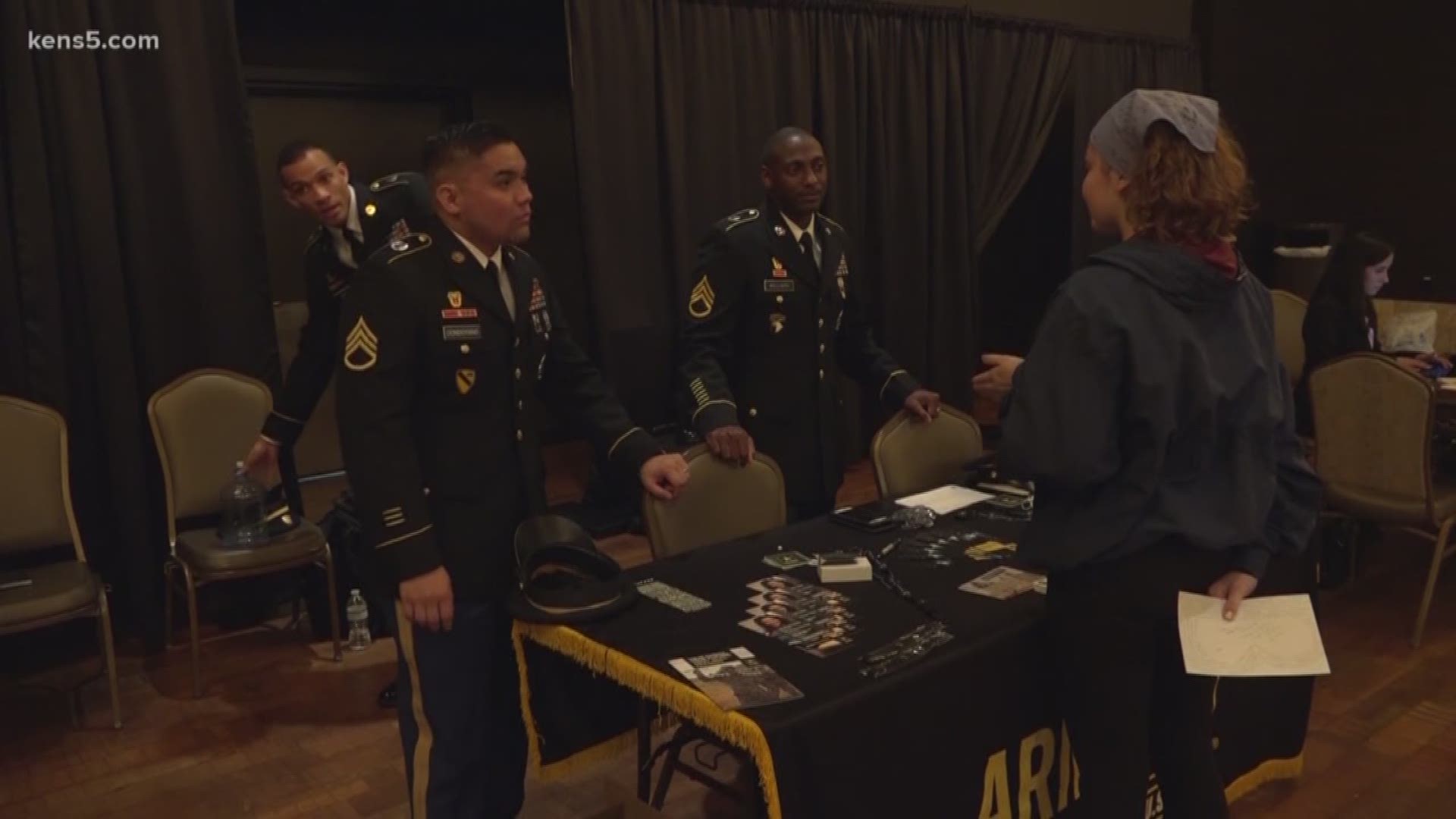80 high school students from around our area got a chance to explore the UTSA campus today. They did it with soldiers and cadets from the army's ROTC program. Eyewitness News reporter Priya Sridhar reports.