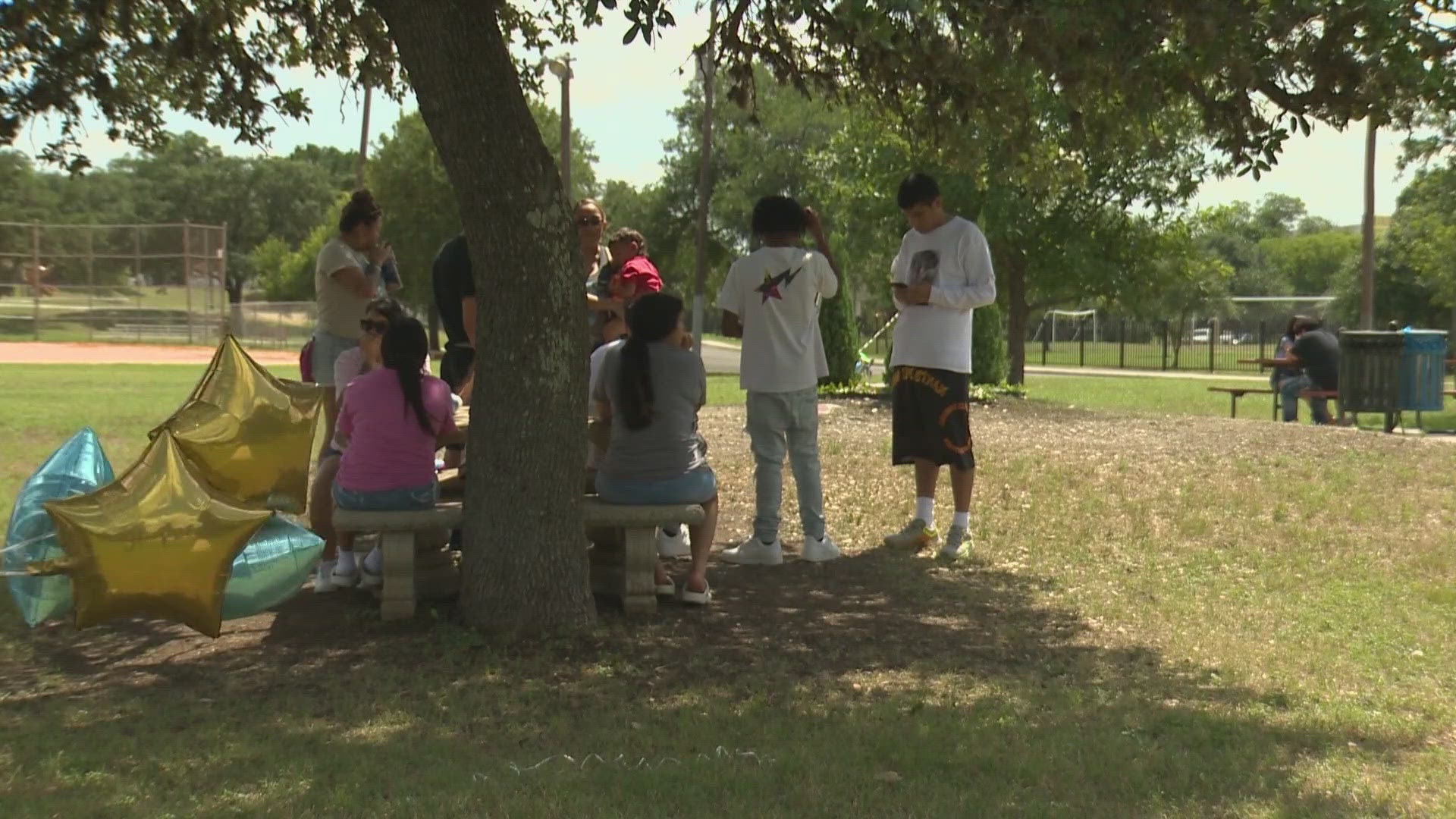 The families of Matthew Guerra and Savanah Soto gathered to celebrate baby Fabian, who would've been 6 months old.