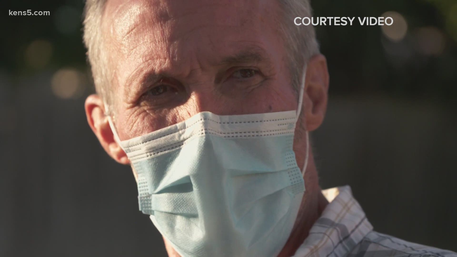 The San Antonio man was at the right place at the right time when he got tested for the coronavirus.